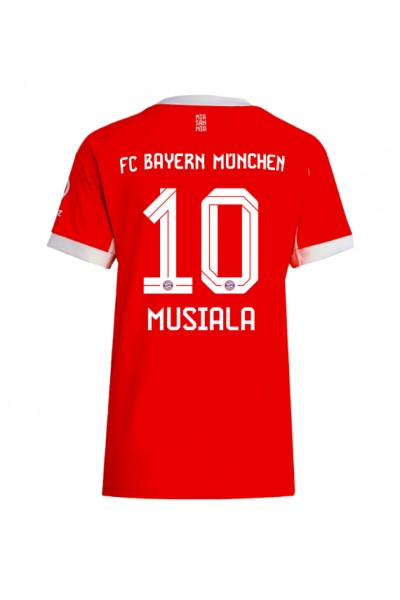 Bayern Munich Jamal Musiala #10 Jalkapallovaatteet Naisten Kotipaita 2025-26 Lyhythihainen Bayern Munich Jamal Musiala #10 Jalkapallovaatteet Naisten Kotipaita 2025-26 Lyhythihainen